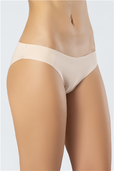 Türen 907 Kadın Lazer Kesim Pamuk Bikini Külot-Ten