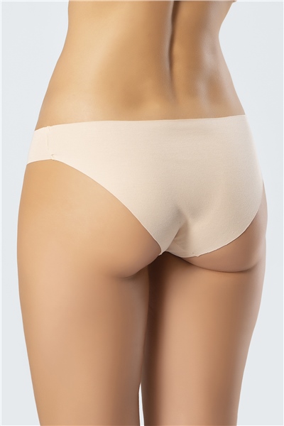 Türen 907 Kadın Lazer Kesim Pamuk Bikini Külot-Ten