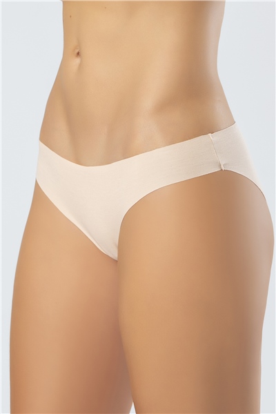 Türen 907 Kadın Lazer Kesim Pamuk Bikini Külot-Ten