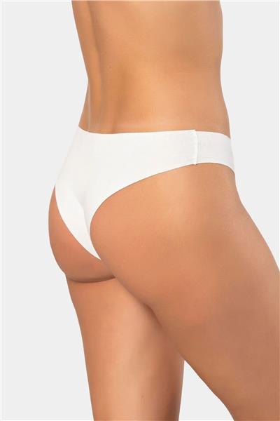 Türen 908 Kadın Lazer Kesim Brazilian Külot-Beyaz