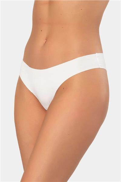 Türen 908 Kadın Lazer Kesim Brazilian Külot-Beyaz