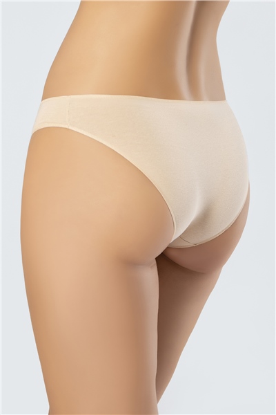 Türen 924 Kadın Likralı Pamuk Bikini Külot 3Lü Paket-Beyaz&Siyah&Ten