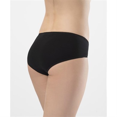 Türen 961 İkili Likralı Dantelli Bikini-Siyah