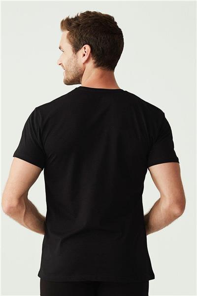 U.s Polo Assn. 90002 Erkek Battal 2li Yuvarlak Yaka T-Shirt-Siyah