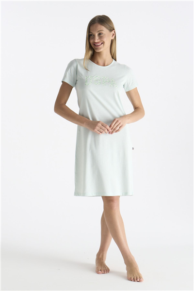 U.s Polo Assn. 20200 Kadın Kısa Kollu Gecelik-Mint