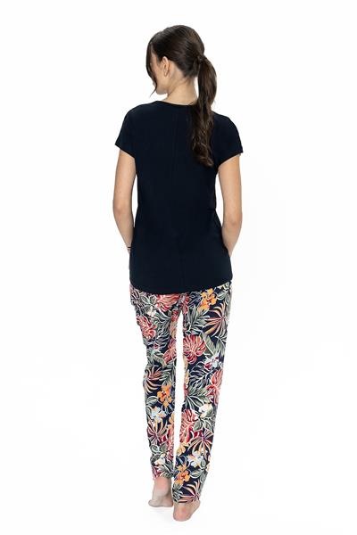 U.s Polo Assn. 20026 Kadın Kısa Kollu V Yaka Pijama Takımı-Lacivert