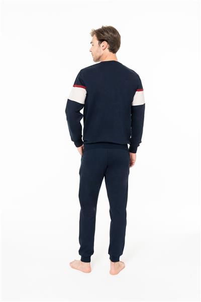 U.s Polo Assn. 18936 Erkek Uzun Kollu Bisiklet Yaka Paçası Bantlı Rahat Ev Giyim-Lacivert