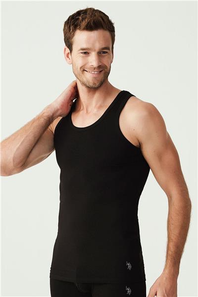 U.s Polo Assn. 90000 Erkek Battal 2li Atlet-Siyah