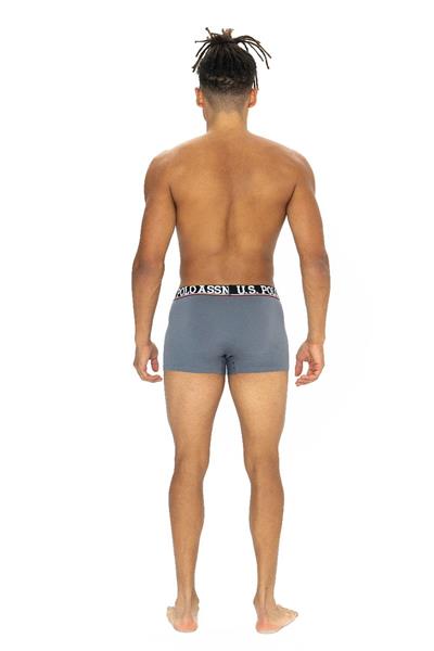 U.s Polo Assn. 80533 Erkek Pamuklu 3lü Boxer-Bordo&Siyah&Antrasitmelanj