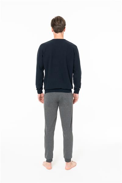 U.s Polo Assn. 18995 Erkek Uzun Kollu Bisiklet Yaka Paçası Bantlı Rahat Ev Giyim-Lacivert