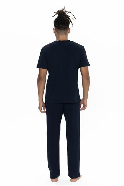 U.s Polo Assn. 18895 Erkek Kısa Kollu Bisiklet Yaka Pijama Takımı-Lacivert