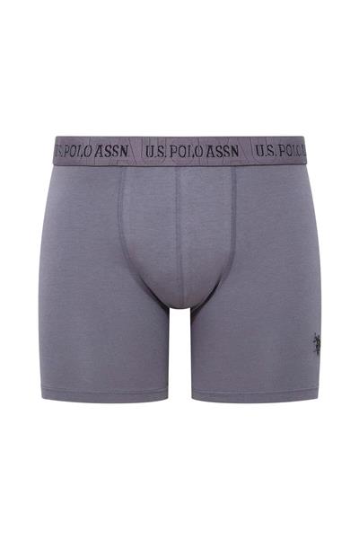 U.s Polo Assn. 80517 Erkek Pamuklu 3lü Boxer-Siyah&Antrasit&Gri