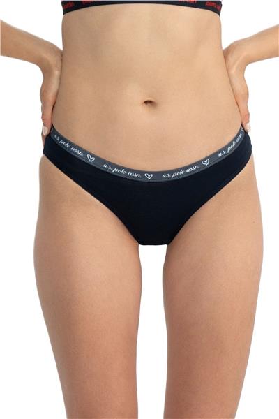 U.s Polo Assn. 66430 Kadın Karışık Desen Pamuklu 3lü Slip Külot-Lacivert