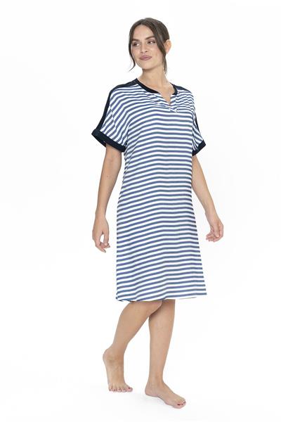 U.s Polo Assn. 20035 Kadın Kısa Kollu V Yaka Rahat Ev Giyim-Lacivert