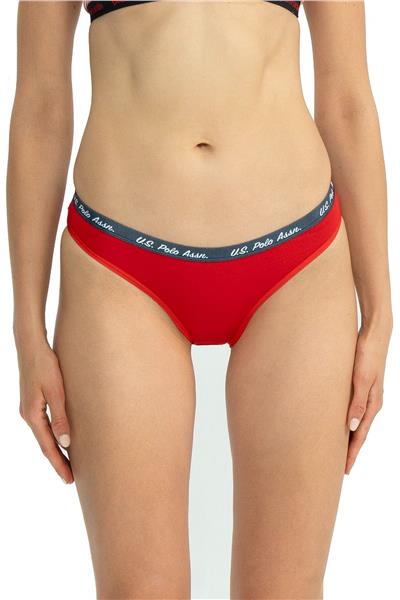 U.s Polo Assn. 66428 Kadın Karışık Desen Pamuklu 3lü Slip Külot-Lacivert