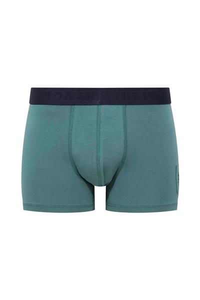 U.s Polo Assn. 80504 Erkek Pamuklu 3lü Boxer-Lacivert&Baskılı&Yeşil