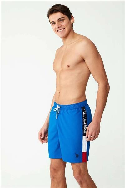 U.s Polo Assn. 23005 Erkek Cepli Uzun Deniz Şortu-Saks