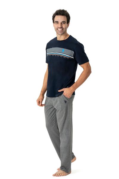 U.s Polo Assn. 18798 Erkek Kısa Kollu Pijama Takımı-Lacivert