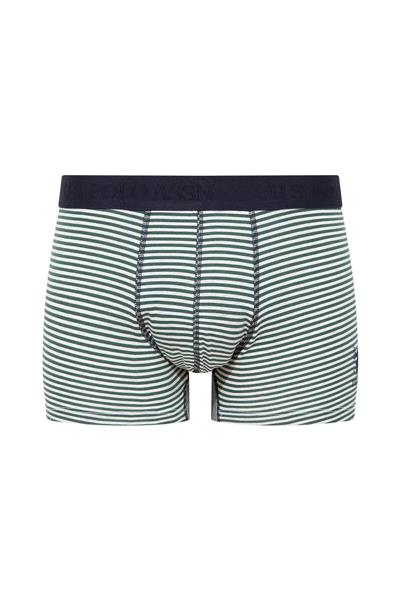 U.s Polo Assn. 80504 Erkek Pamuklu 3lü Boxer-Lacivert&Baskılı&Yeşil