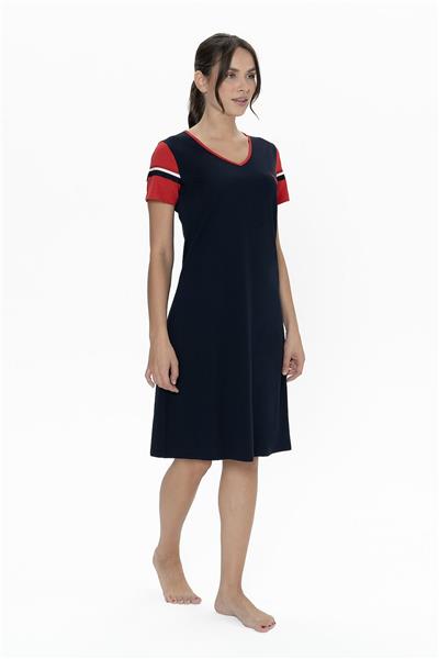 U.s Polo Assn. 20009 Kadın Kısa Kollu V Yaka Rahat Ev Giyim-Lacivert