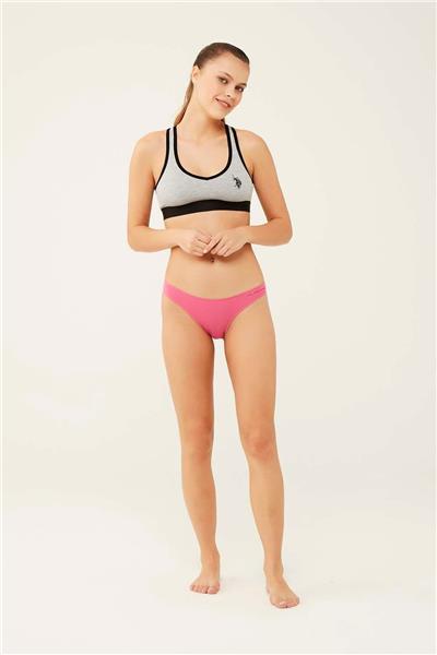 U.s Polo Assn. 67007 Kadın 5li Modal Brazilian Slip Külot-Siyah&Ten&Beyaz&Fuşya&Lacivert