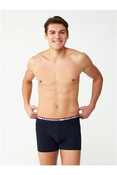 U.s Polo Assn. 80489 Erkek Modal 2li Boxer-Siyah&Lacivert