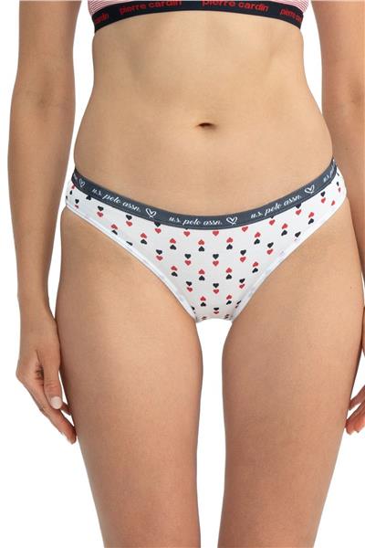 U.s Polo Assn. 66430 Kadın Karışık Desen Pamuklu 3lü Slip Külot-Lacivert