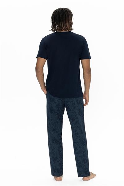 U.s Polo Assn. 18914 Erkek Kısa Kollu Yakası Düğmeli 3lü Pijama Takımı-Lacivert