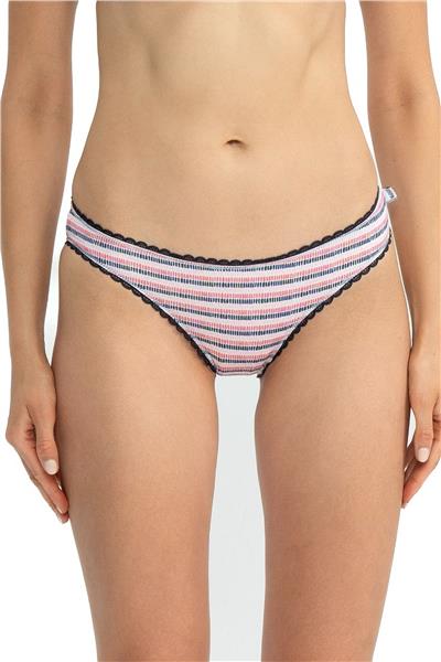 U.s Polo Assn. 66432 Kadın Karışık Desen Pamuklu 3lü Slip Külot-Mercan