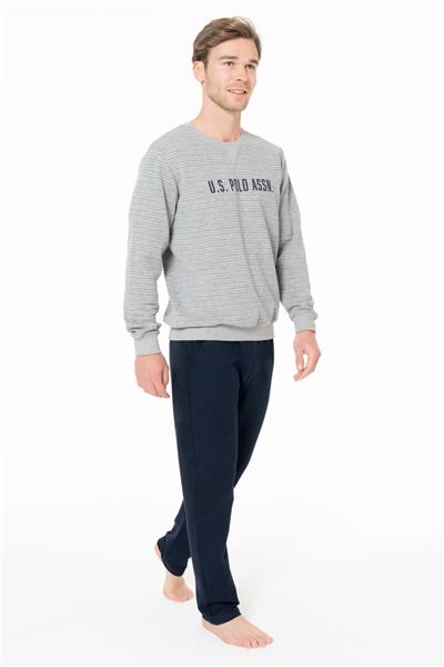 U.s Polo Assn. 18934 Erkek Uzun Kollu Bisiklet Yaka Rahat Ev Giyim-Grimelanj