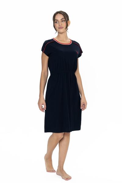 U.s Polo Assn. 20008 Kadın Kısa Kollu Bisiklet Yaka Rahat Ev Giyim-Lacivert