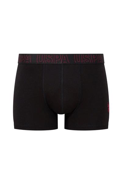 U.s Polo Assn. 80518 Erkek Pamuklu 3lü Boxer-Saks&Antrasit&Siyah