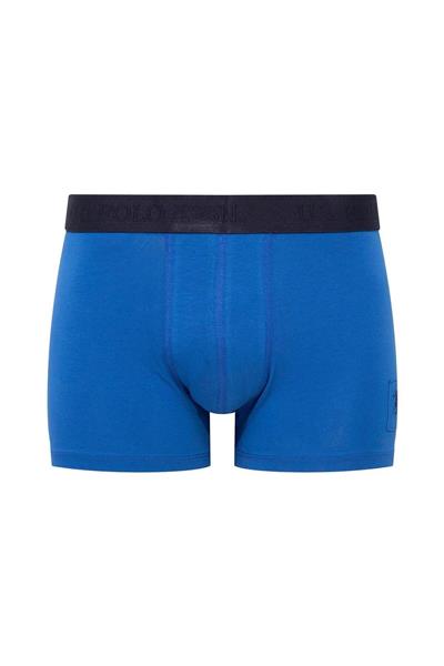 U.s Polo Assn. 80504 Erkek Pamuklu 3lü Boxer-Saks&Lacivert&Baskılı