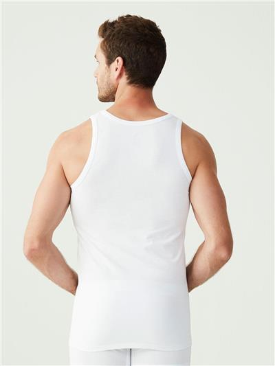 U.s Polo Assn. 90000 Erkek Battal 2li Atlet-Beyaz