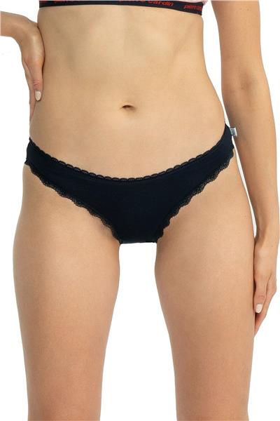 U.s Polo Assn. 66431 Kadın Karışık Desen Pamuklu 3lü Slip Külot-Lacivert