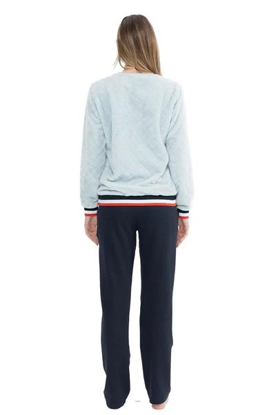 U.s Polo Assn. 17079 Kadın Uzun Kollu Welsoft Eşofman Takım-Açıkmavi