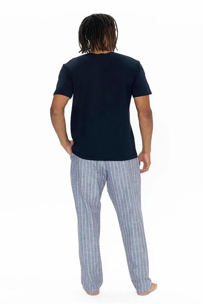 U.s Polo Assn. 18915 Erkek Kısa Kollu Yakası Düğmeli Pijama Takımı-Lacivert