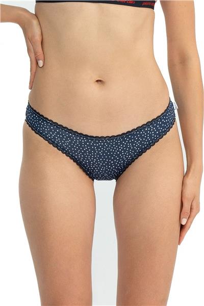 U.s Polo Assn. 66432 Kadın Karışık Desen Pamuklu 3lü Slip Külot-Mercan