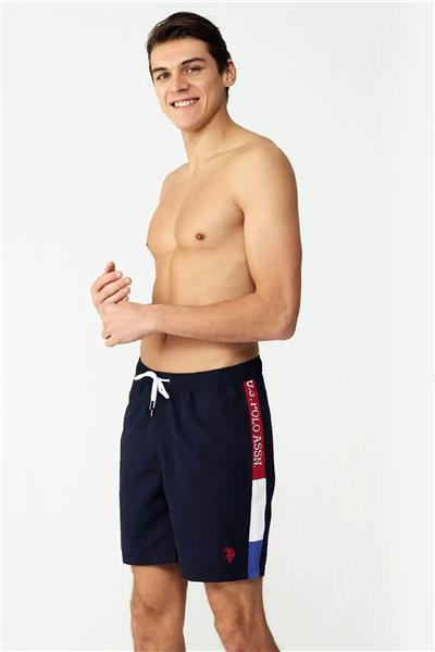 U.s Polo Assn. 23005 Erkek Cepli Uzun Deniz Şortu-Lacivert