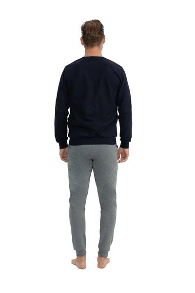 U.s Polo Assn. 18814 Erkek Uzun Kollu Yuvarlak Yaka Paçası Lastikli Rahat Ev Giyim-Lacivert