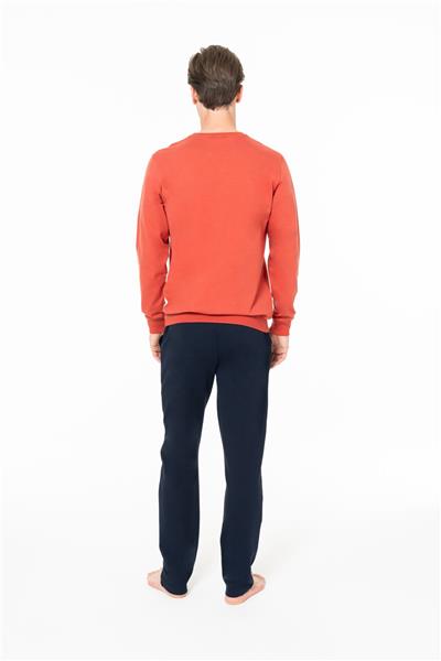 U.s Polo Assn. 18940 Erkek Uzun Kollu Bisiklet Yaka Rahat Ev Giyim-Kiremit