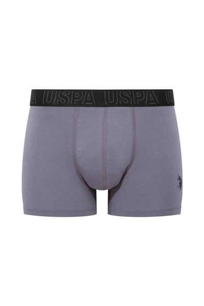 U.s Polo Assn. 80518 Erkek Pamuklu 3lü Boxer-Saks&Antrasit&Siyah