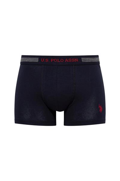 U.s Polo Assn. 90004 Erkek Battal 3lü Boxer-Lacivert&Grimelanj&Beyaz
