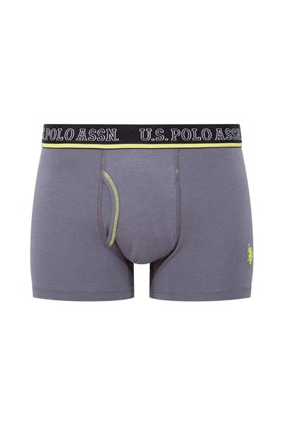 U.s Polo Assn. 80508 Erkek Pamuklu 3lü Boxer-Saks&Antrasit&Siyah