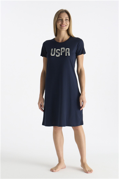 U.s Polo Assn. 20206 Kadın Kısa Kollu Gecelik-Lacivert