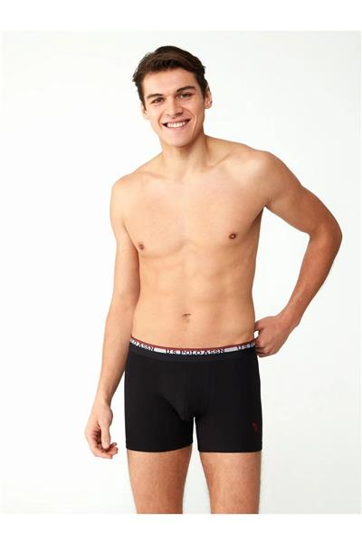 U.s Polo Assn. 80489 Erkek Modal 2li Boxer-Siyah&Lacivert
