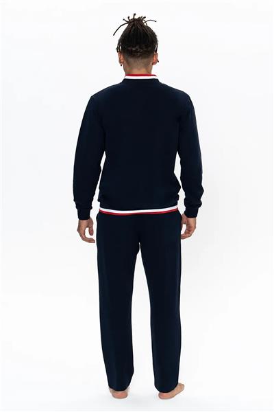 U.s Polo Assn. 18922 Erkek Uzun Kollu Dik Yaka Rahat Ev Giyim-Lacivert