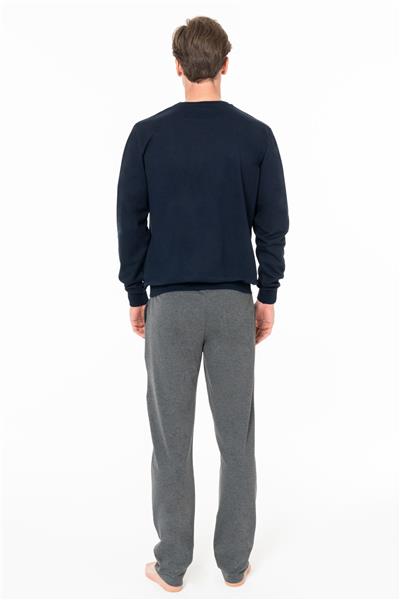 U.s Polo Assn. 18925B Erkek Büyük Beden Uzun Kollu Bisiklet Yaka Rahat Ev Giyim-Lacivert