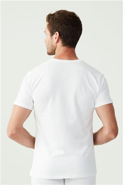 U.s Polo Assn. 90002 Erkek Battal 2li Yuvarlak Yaka T-Shirt-Beyaz