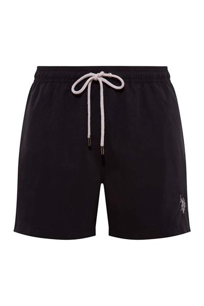 U.s Polo Assn. 21000 Erkek Orta Boy Deniz Şortu-Siyah